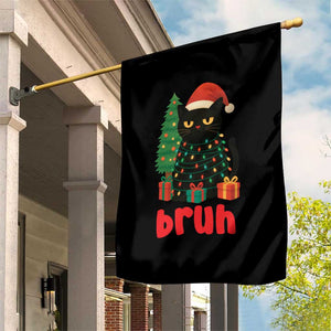 Funny Cat Bruh Christmas Garden Flag Silly Meme Kitty Xmas TS14 Print Your Wear
