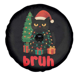 Funny Cat Bruh Christmas Spare Tire Cover Silly Meme Kitty Xmas TS14 Print Your Wear