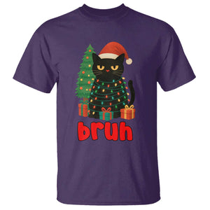 Funny Cat Bruh Christmas T Shirt Silly Meme Kitty Xmas - Print Your Wear