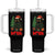 Funny Cat Bruh Christmas Tumbler With Handle Silly Meme Kitty Xmas - Print Your Wear