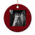 Funny Ghost Cat Halloween Meme Ceramic Ornament TS14 1pc Red Print Your Wear