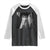 Funny Ghost Cat Halloween Meme Raglan Shirt TS14 Black White Print Your Wear