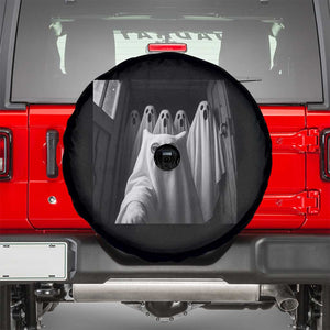 Funny Ghost Cat Halloween Meme Spare Tire Cover TS14 Black Print Your Wear