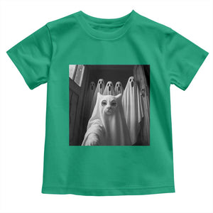 Funny Ghost Cat Halloween Meme Toddler T Shirt TS14 Irish Green Print Your Wear