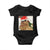 Funny Cat Drinking Wine Christmas Baby Onesie - Print Your Wear