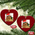 Funny Cat Drinking Wine Xmas Ceramic Ornament TS14 Print Your Wear