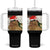 Funny Cat Drinking Wine Christmas Tumbler With Handle - Print Your Wear