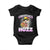 Funny Cat Meme Baby Onesie Greetings Huzz TS14 Black Print Your Wear