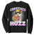 Funny Cat Meme Sweatshirt Greetings Huzz TS14 Black Print Your Wear