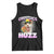 Funny Cat Meme Tank Top Greetings Huzz TS14 Black Print Your Wear