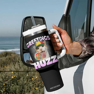 Funny Cat Meme Tumbler With Handle Greetings Huzz TS14 Print Your Wear