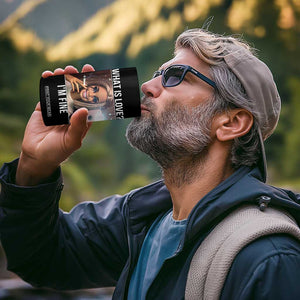 Doll Smoking Selfie Meme 4 in 1 Can Cooler Tumbler What Is Love I Am Fine TS14 Print Your Wear