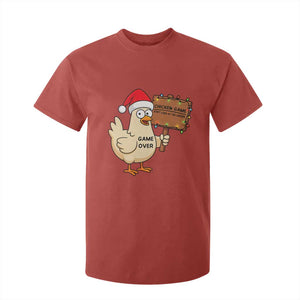 Chicken Game Christmas T Shirt For Kid Funny Do Not Look At The Chicken TS14 Red Print Your Wear