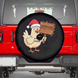 Chicken Game Christmas Spare Tire Cover Funny Do Not Look At The Chicken TS14 Black Print Your Wear