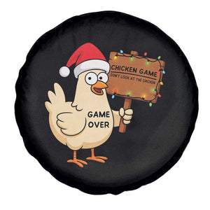 Chicken Game Christmas Spare Tire Cover Funny Do Not Look At The Chicken TS14 Print Your Wear