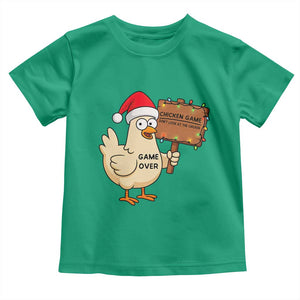 Chicken Game Christmas Toddler T Shirt Funny Do Not Look At The Chicken TS14 Irish Green Print Your Wear