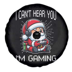 Funny Santa Gamer Christmas Spare Tire Cover I Can Not Hear You I Am Gaming TS14 Print Your Wear