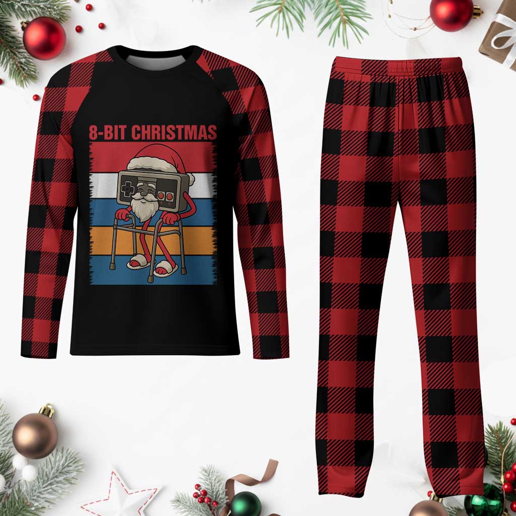 Funny Old Gamer Christmas Plaid Pajama Set Retro 80s 90s Video Game TS14 Buffalo Plaid Print Your Wear