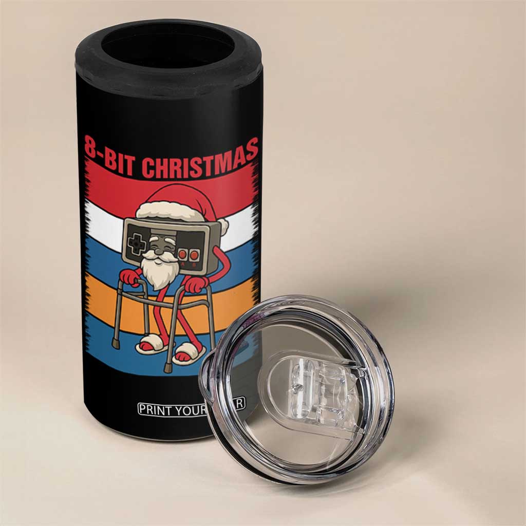 Funny Old Gamer Christmas 4 in 1 Can Cooler Tumbler Retro 80s 90s Video Game TS14 Print Your Wear