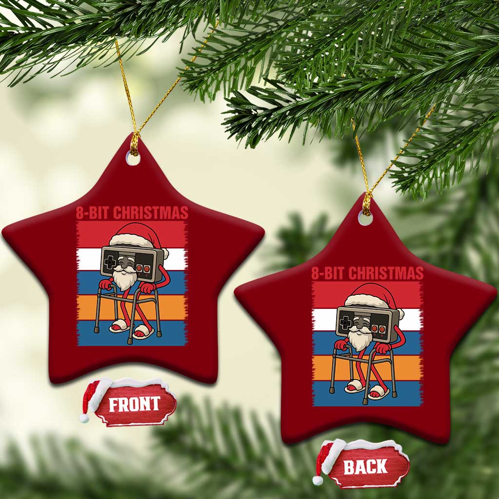 Funny Old Gamer Christmas Ceramic Ornament Retro 80s 90s Video Game TS14 Print Your Wear