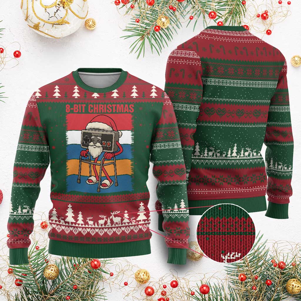 Funny Old Gamer Xmas Ugly Christmas Sweater Retro 80s 90s Video Game TS14 Red Green Print Your Wear