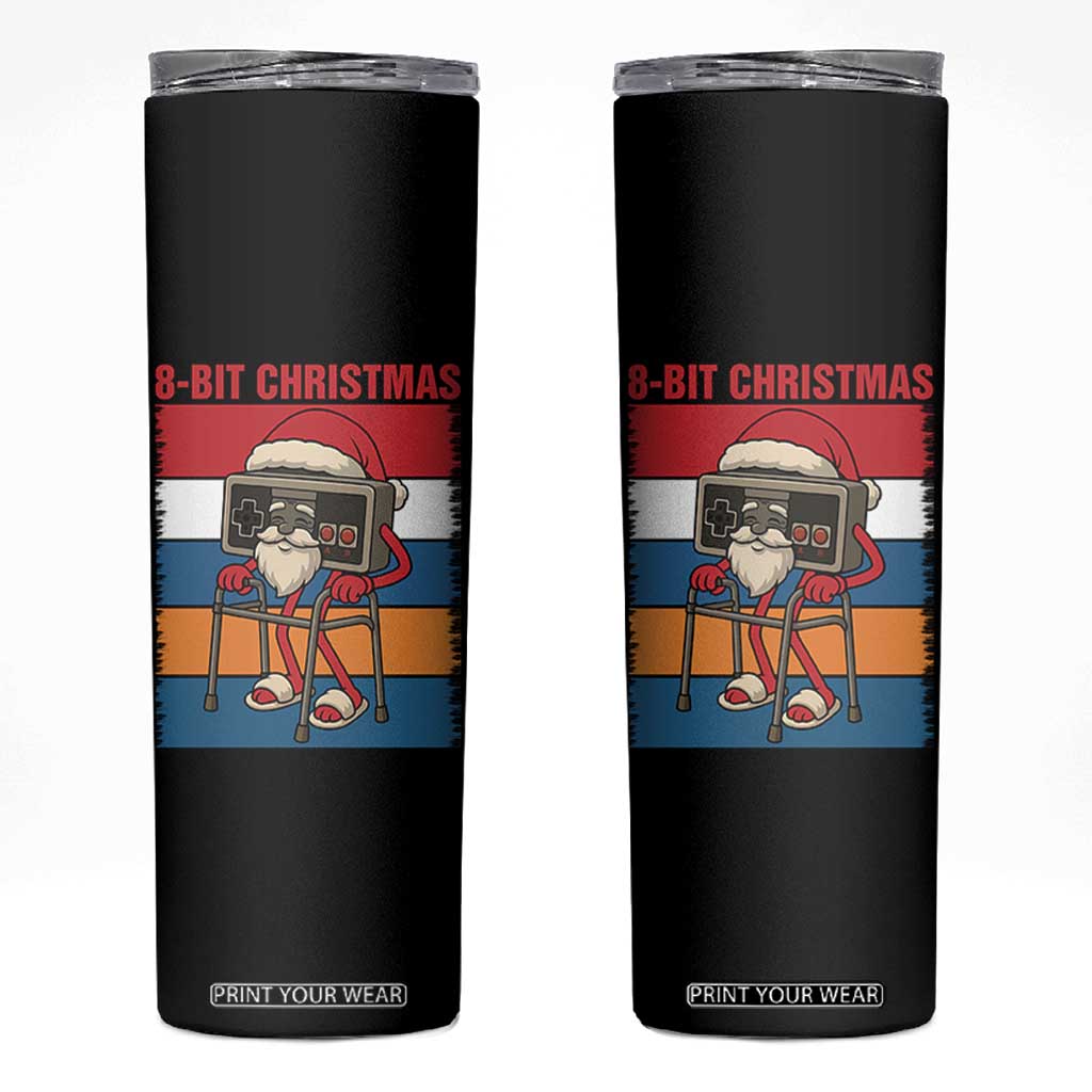 Funny Old Gamer Christmas Skinny Tumbler Retro 80s 90s Video Game TS14 Black Print Your Wear