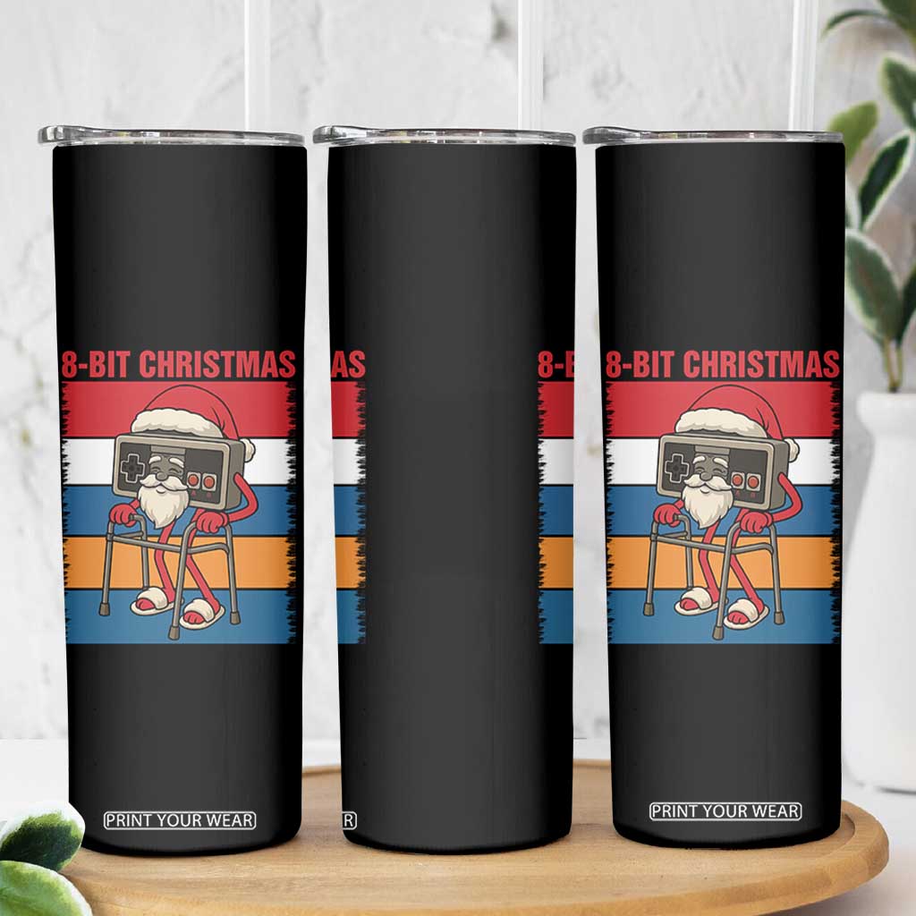 Funny Old Gamer Christmas Skinny Tumbler Retro 80s 90s Video Game TS14 Print Your Wear