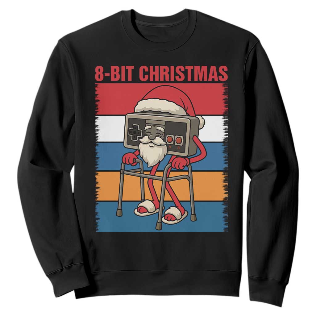 Funny Old Gamer Christmas Sweatshirt Retro 80s 90s Video Game TS14 Black Print Your Wear