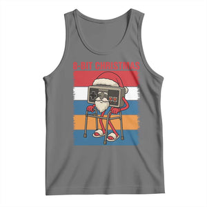 Funny Old Gamer Christmas Tank Top Retro 80s 90s Video Game TS14 Black Heather Print Your Wear
