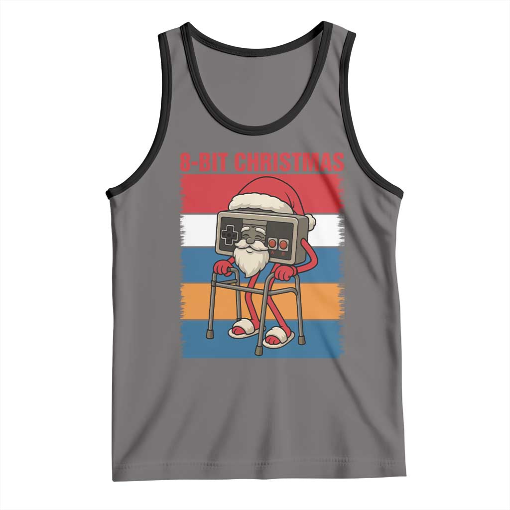 Funny Old Gamer Christmas Tank Top Retro 80s 90s Video Game TS14 Deep Heather Black Print Your Wear
