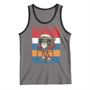 Funny Old Gamer Christmas Tank Top Retro 80s 90s Video Game TS14 Deep Heather Black Print Your Wear