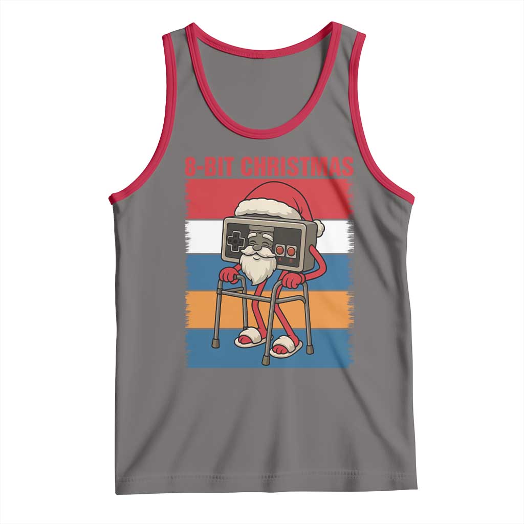 Funny Old Gamer Christmas Tank Top Retro 80s 90s Video Game TS14 Deep Heather Red Print Your Wear