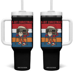 Funny Old Gamer Christmas Tumbler With Handle Retro 80s 90s Video Game TS14 One Size: 40 oz Black Print Your Wear