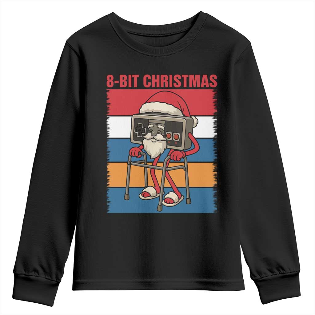 Funny Old Gamer Christmas Youth Sweatshirt Retro 80s 90s Video Game TS14 Black Print Your Wear