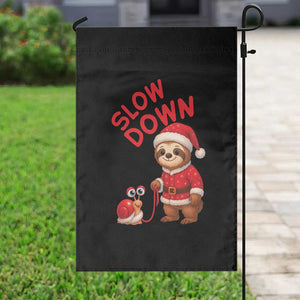 Funny Sloth Snail Christmas Garden Flag Slow Down Xmas TS14 Print Your Wear