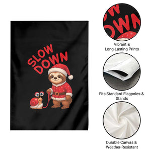 Funny Sloth Snail Christmas Garden Flag Slow Down Xmas TS14 Print Your Wear
