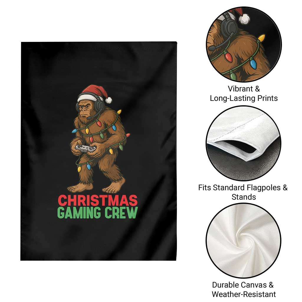 Funny Bigfoot Gamer Christmas Garden Flag TS14 Print Your Wear