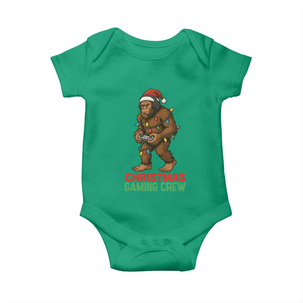 Funny Bigfoot Gamer Christmas Baby Onesie TS14 Irish Green Print Your Wear