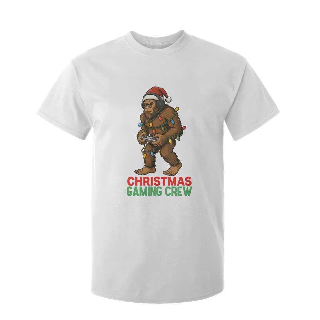 Funny Bigfoot Gamer Christmas T Shirt For Kid TS14 White Print Your Wear