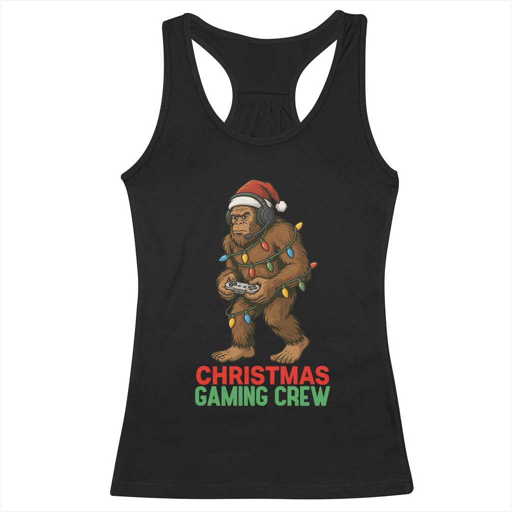 Funny Bigfoot Gamer Christmas Racerback Tank Top TS14 Black Print Your Wear