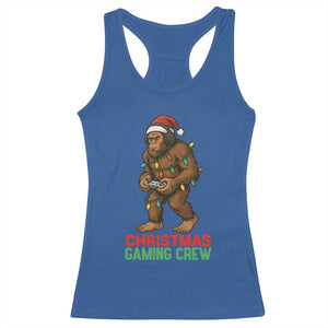 Funny Bigfoot Gamer Christmas Racerback Tank Top TS14 Royal Blue Print Your Wear