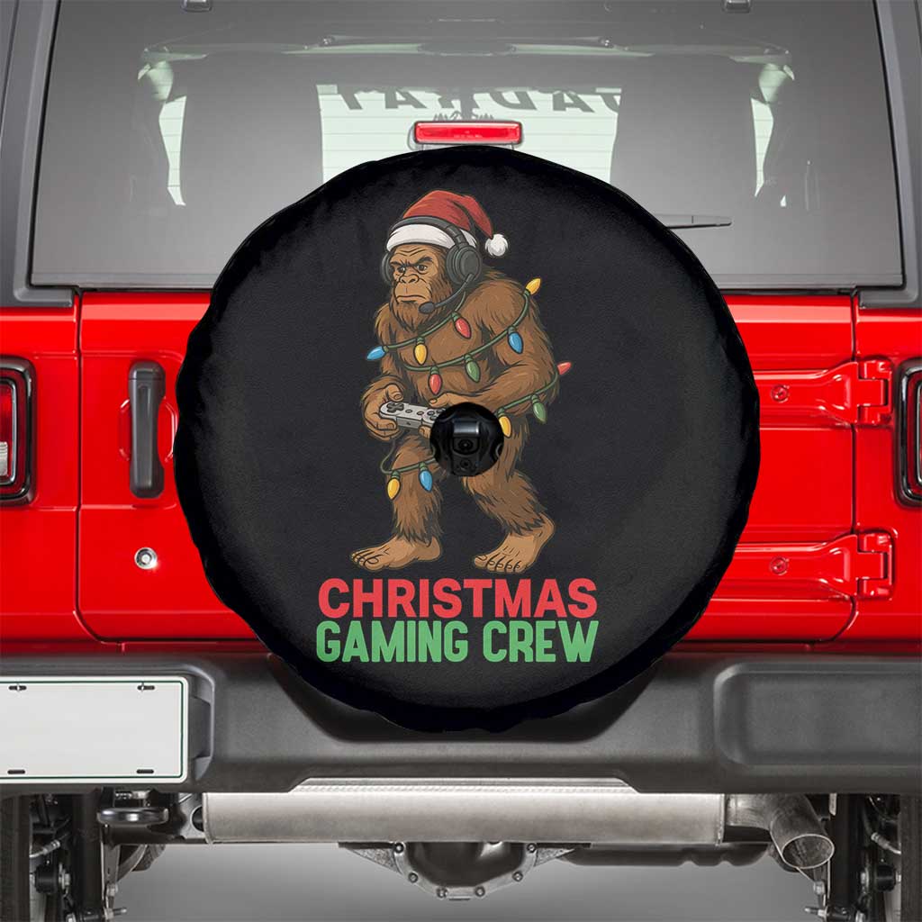 Funny Bigfoot Gamer Christmas Spare Tire Cover TS14 Black Print Your Wear