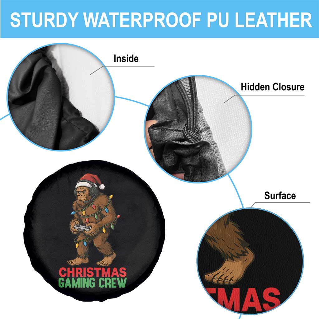 Funny Bigfoot Gamer Christmas Spare Tire Cover TS14 Print Your Wear