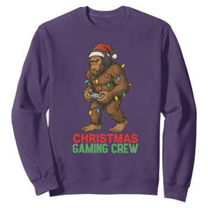 Funny Bigfoot Gamer Christmas Sweatshirt TS14 Purple Print Your Wear
