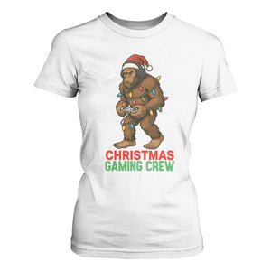 Funny Bigfoot Gamer Christmas T Shirt For Women TS14 White Print Your Wear