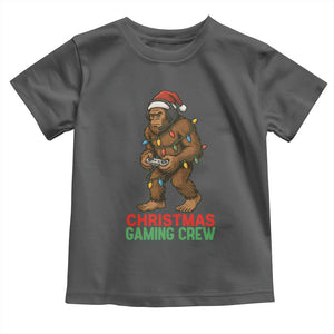 Funny Bigfoot Gamer Christmas Toddler T Shirt TS14 Dark Heather Print Your Wear