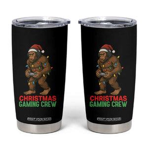 Funny Bigfoot Gamer Christmas Tumbler Cup TS14 Black Print Your Wear