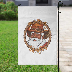 Black Santa Christmas Garden Flag Big Nick Energy TS14 Print Your Wear