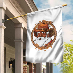 Black Santa Christmas Garden Flag Big Nick Energy TS14 Print Your Wear