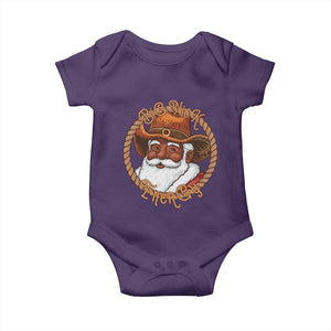 Black Santa Christmas Baby Onesie Big Nick Energy TS14 Purple Print Your Wear
